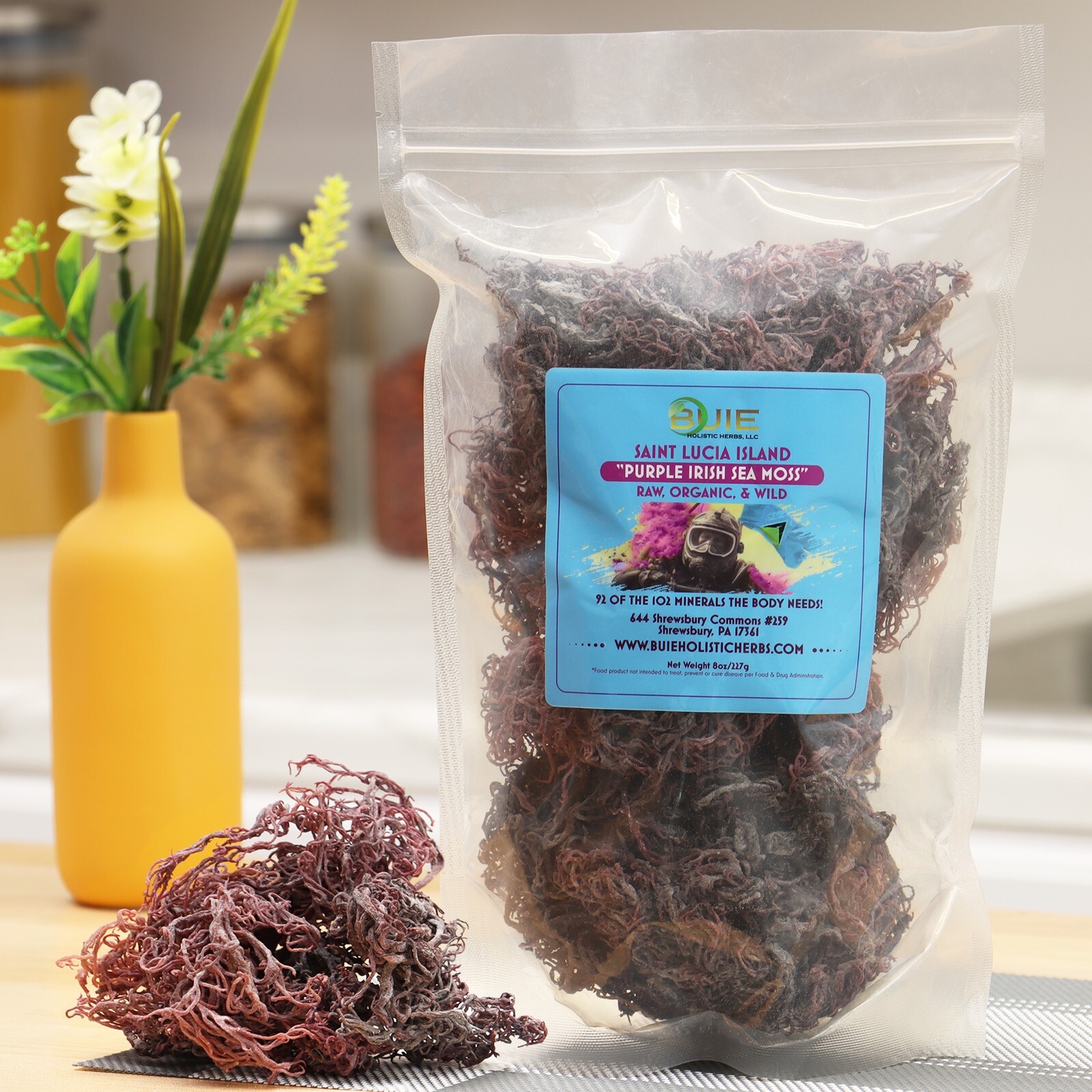 PURPLE Sea Moss #Dr. Sebi Inspired St Lucia Wildcrafted #Vegan #Alkaline PURPLE Sea Moss #Dr. Sebi Inspired St Lucia Wildcrafted #Vegan #Alkaline