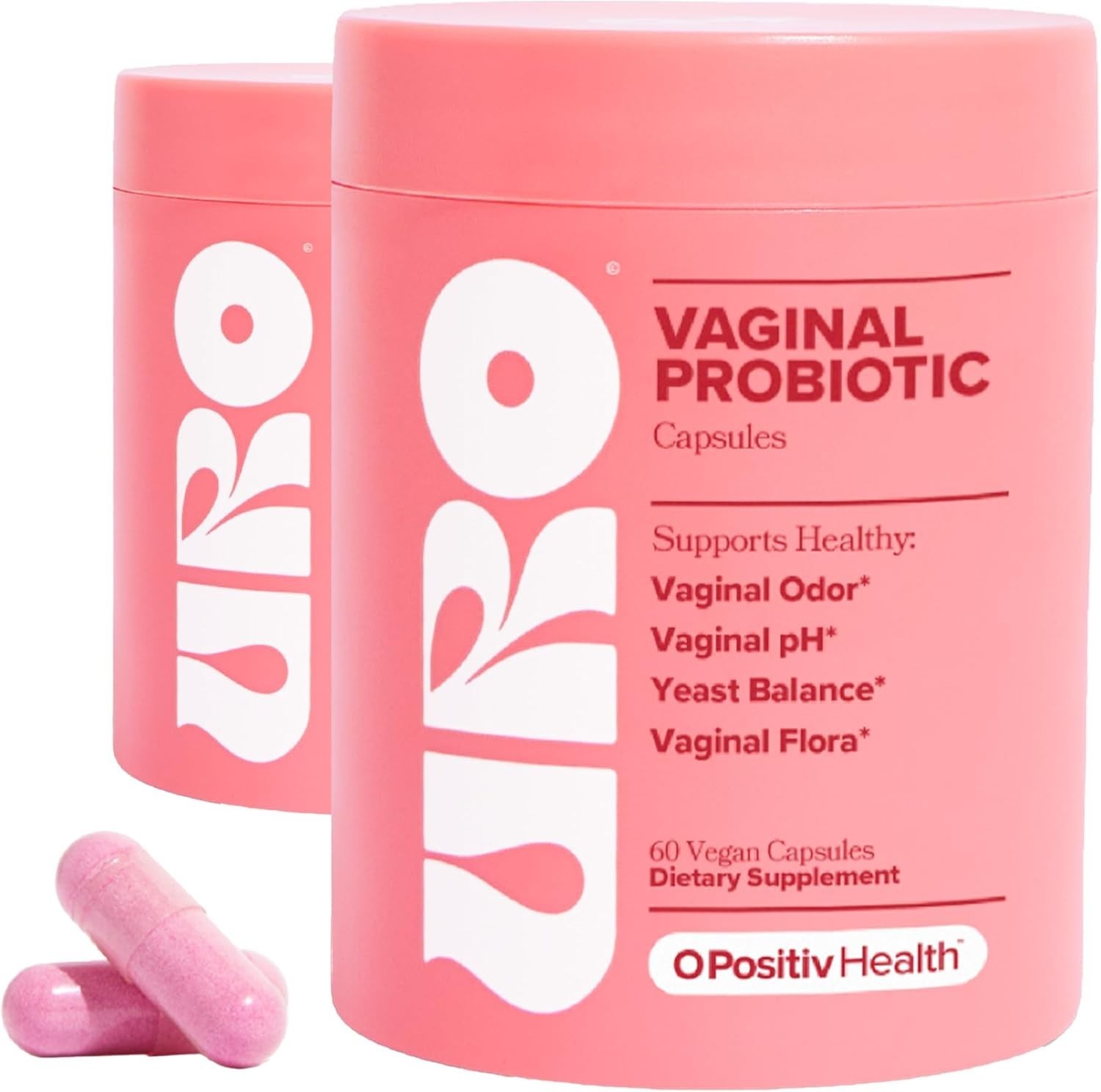 2PACK URO O Positiv Vaginal Probiotics for Women pH Balance w/ Prebiotic New US