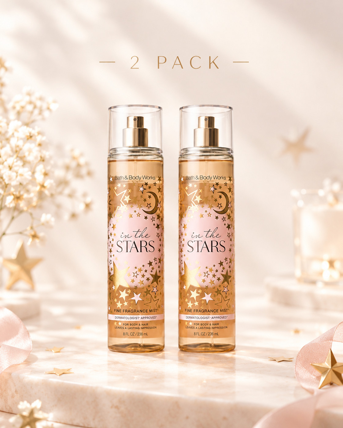 NEW Bath & Body Works 2 PACK In the Stars Fine Fragrance Mist 8 fl oz | 4