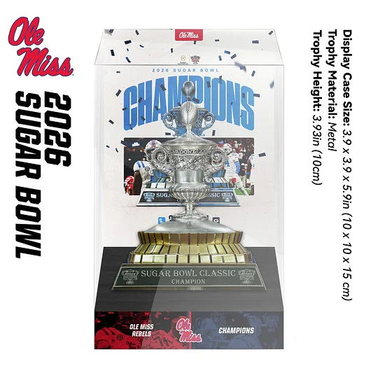 2026 Ole Miss Rebels Sugar Bowl Inspiration Championship 10cm Metal Trophy