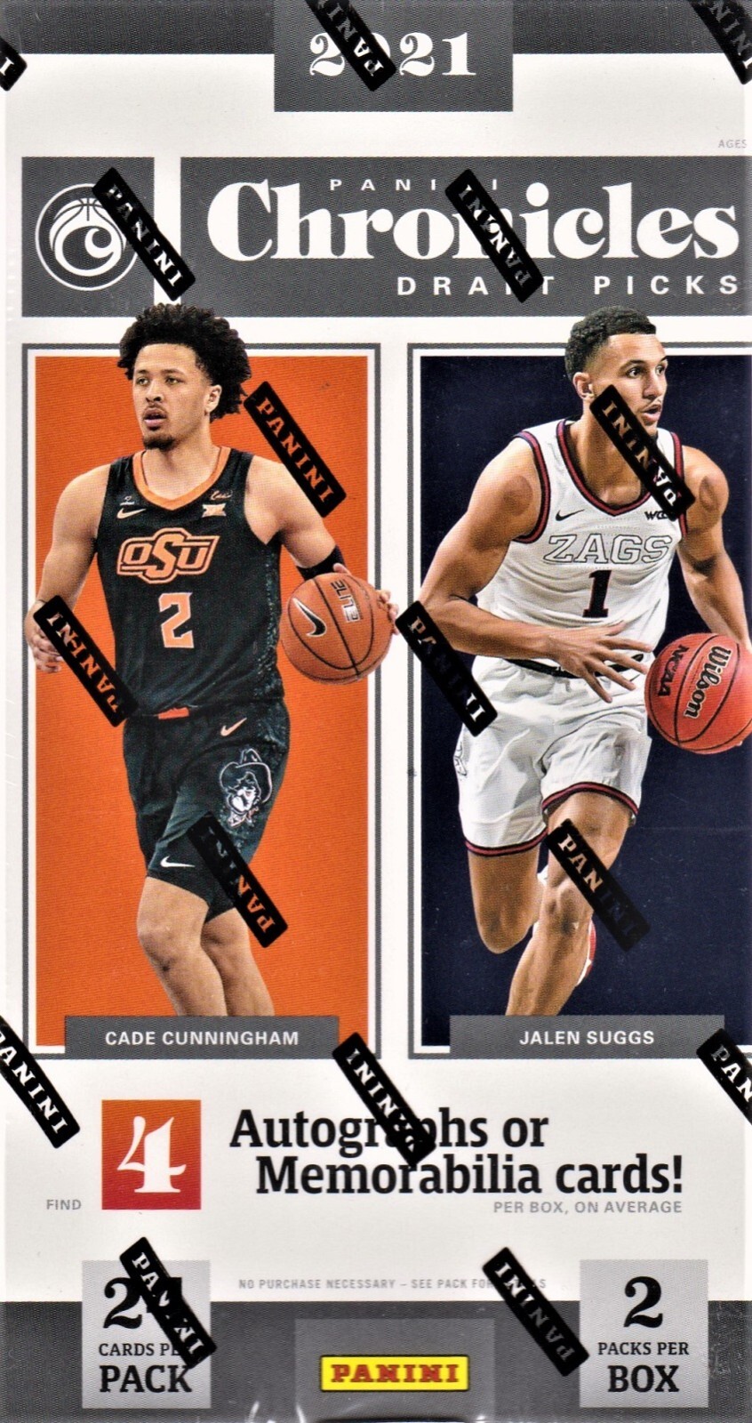 2021/22 Panini Chronicles Draft Picks Basketball Hobby Box 2021/22 Panini Chronicles Draft Picks Basketball Hobby Box