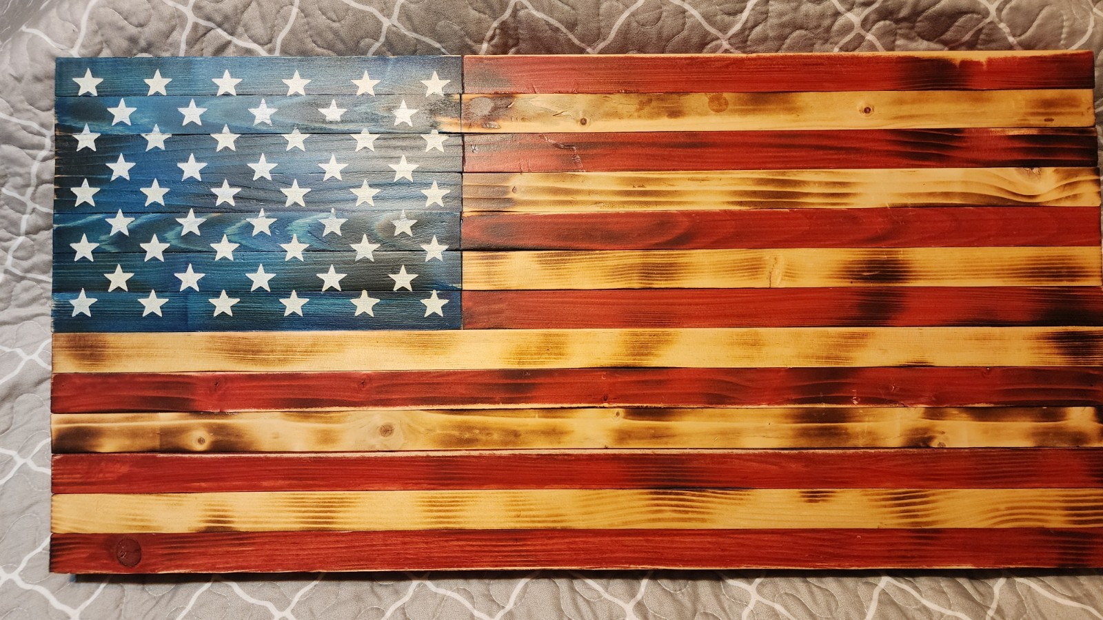 Handcrafted Wooden American Flag Wall Hanging Decor Rustic Reclaimed Burnt Wood Handcrafted Wooden American Flag Wall Hanging Decor Rustic Reclaimed Burnt Wood
