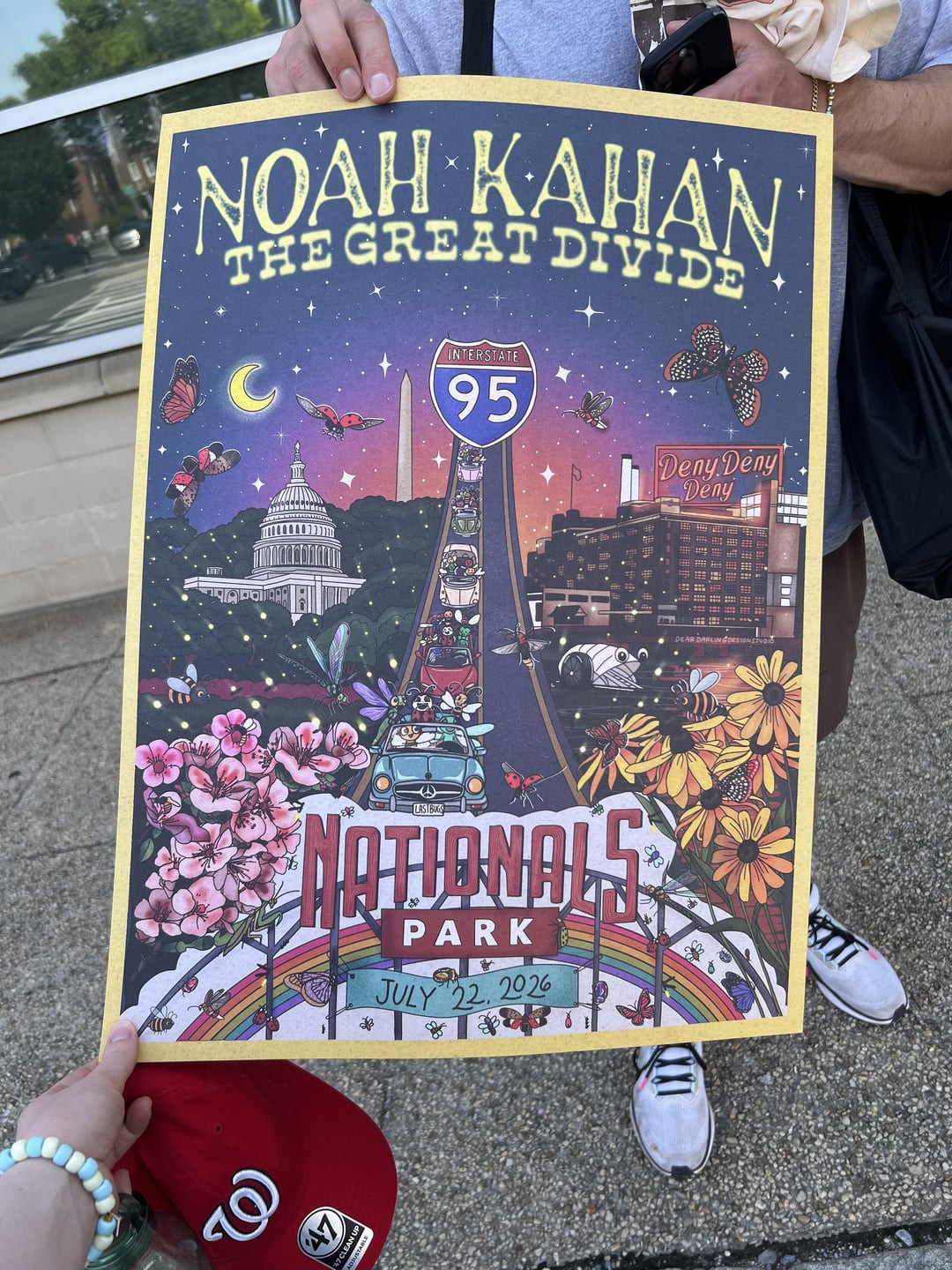 HOT Noah Kahan Poster Nationals Park Washington DC July 22 2026 Reprint