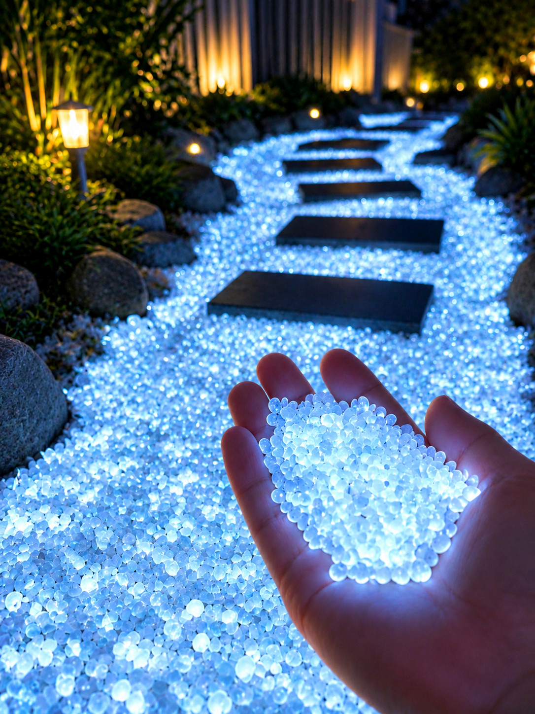 10,000pcs Glow In The Dark Stones Colorful Luminous Decorative Pebbles