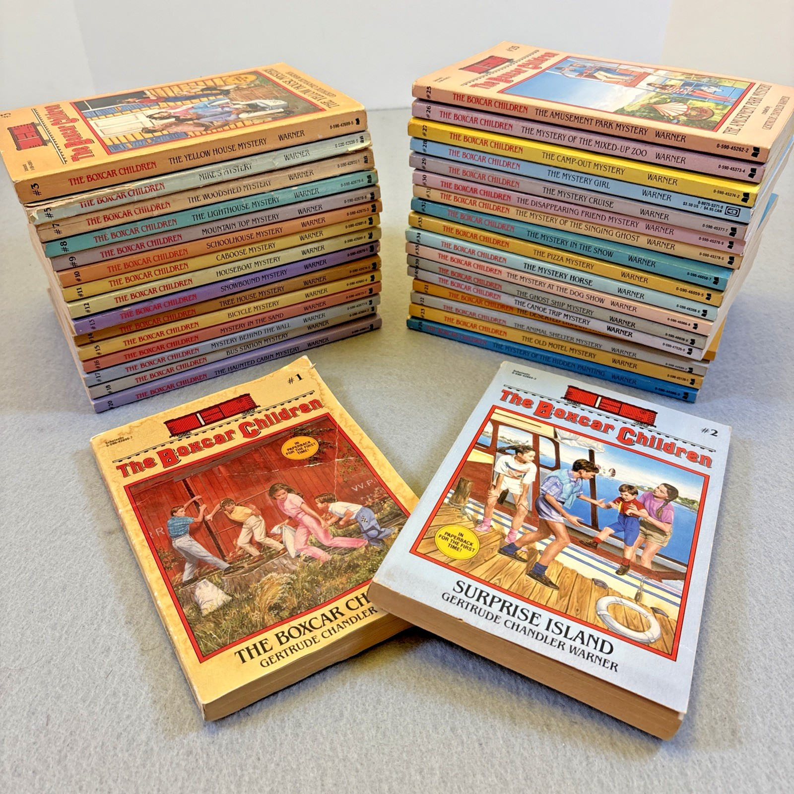 Vintage The Boxcar Children Books Gertrude C. Warner Lot Of 34 Books #1-#40