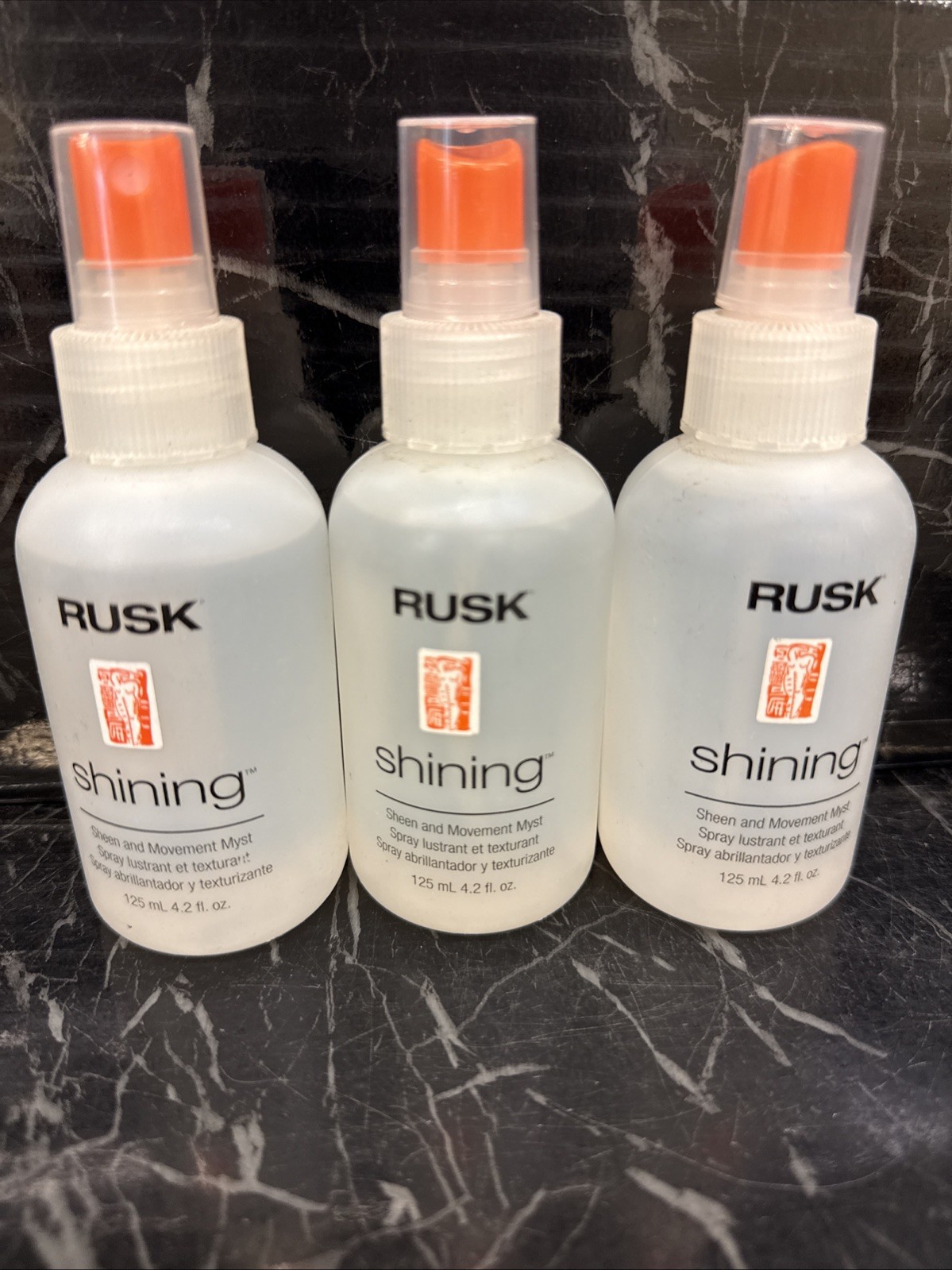 3x Rusk Shining Sheen and Movement Myst 4.2 oz Pack Of 3 NEW