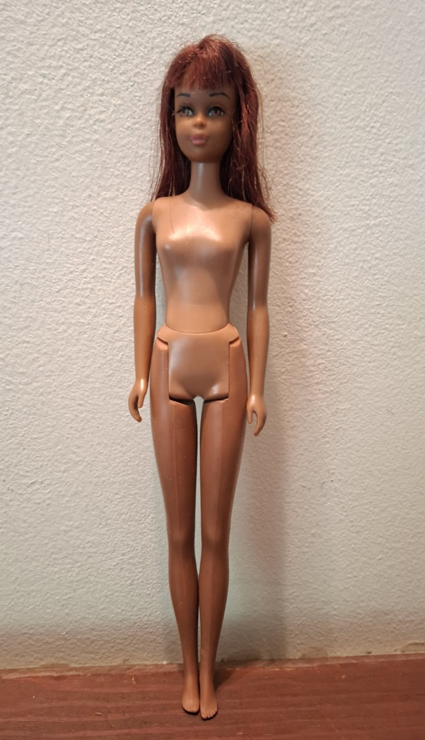 Ultra Rare Vintage 1967 African American Francie Doll Red Hair TNT Mattel Japan