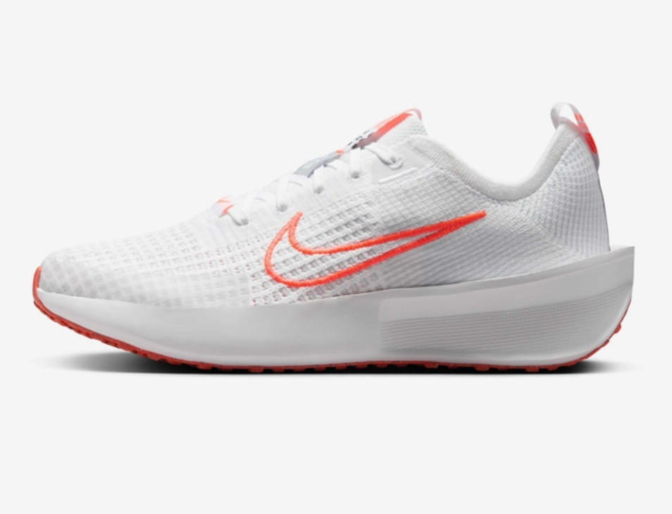 Nike Women\'s Interact Run White/Bright Crimson Running Shoes [FD2292-110]