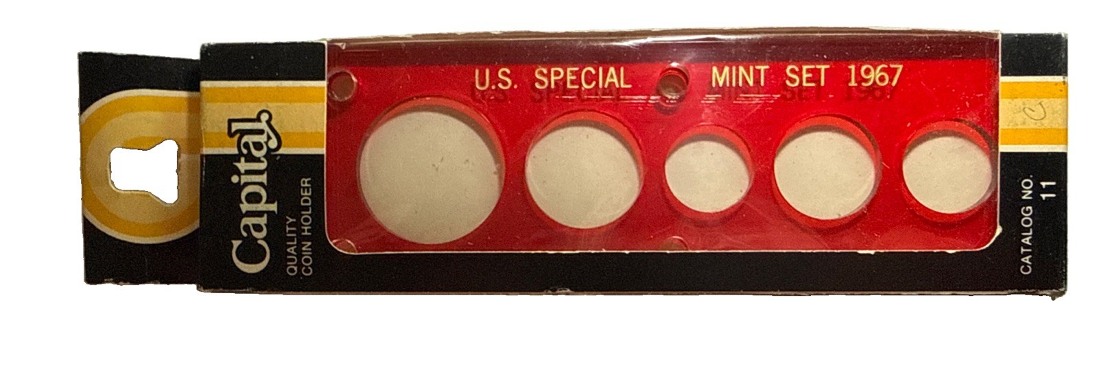 1967 Capital Special Mint Set Coin Holder (Red) 1967 Capital Special Mint Set Coin Holder (Red)