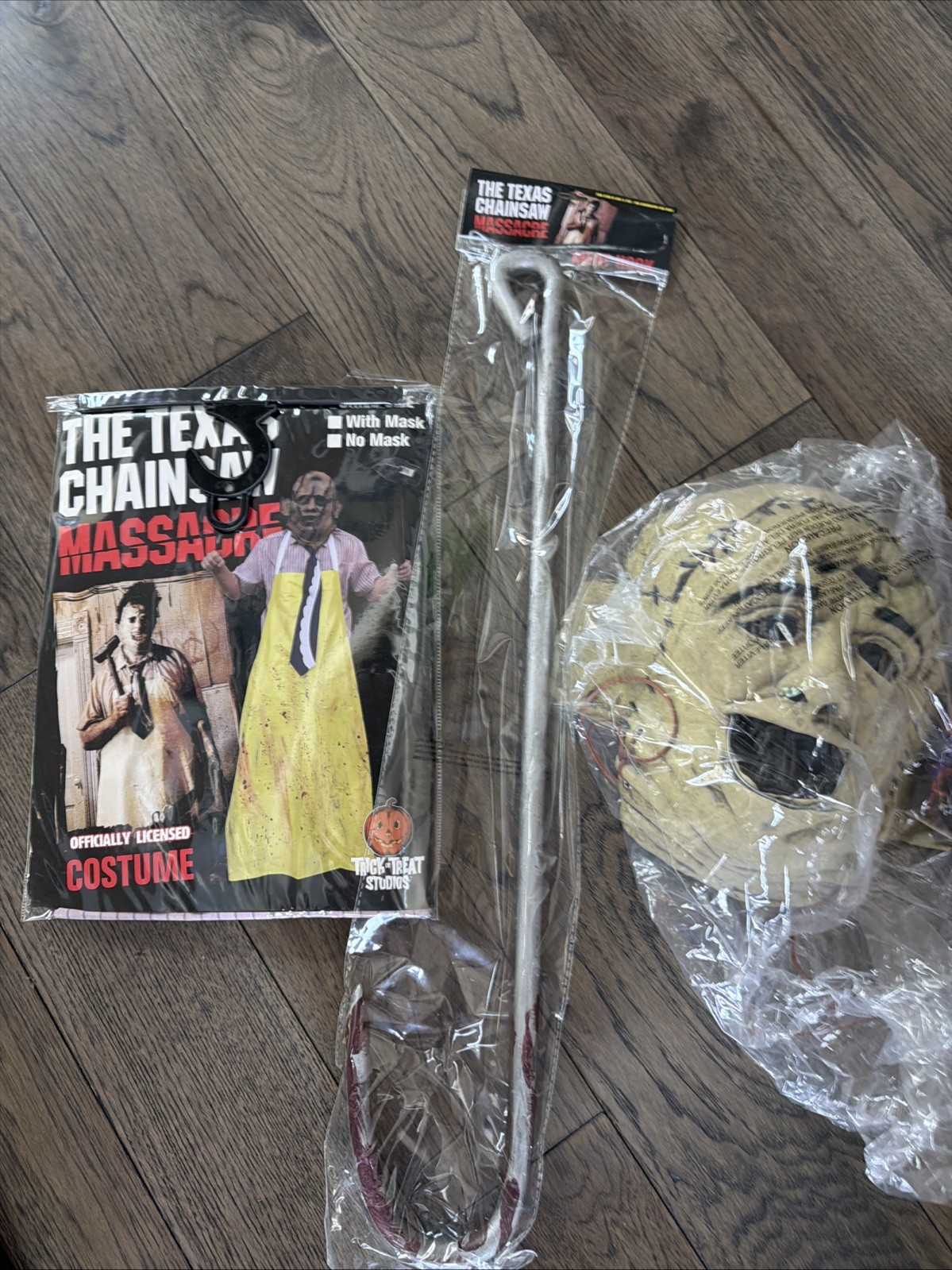 The Texas Chainsaw Massacre Leatherface  Costume Set Kids Mask , outfit,🪝Hook
