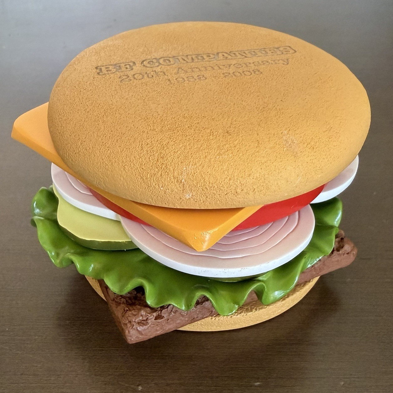 VTG Wendy\'s Burger Coaster Set Promo HTF Ceramic Hamburger Cheese Pickles Bun VTG Wendy\'s Burger Coaster Set Promo HTF Ceramic Hamburger Cheese Pickles Bun