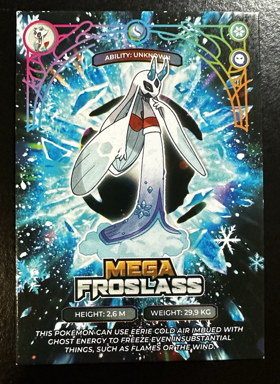 MEGA FROSLASS - POKEMON MEGA EVOLUTIONS PRISMA CCG MEGA FROSLASS - POKEMON MEGA EVOLUTIONS PRISMA CCG