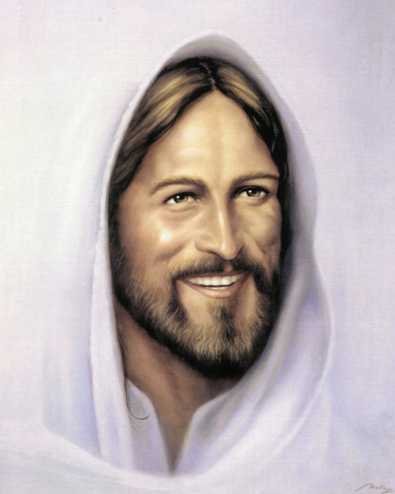 Catholic print picture - SMILING CHRIST  -   8\