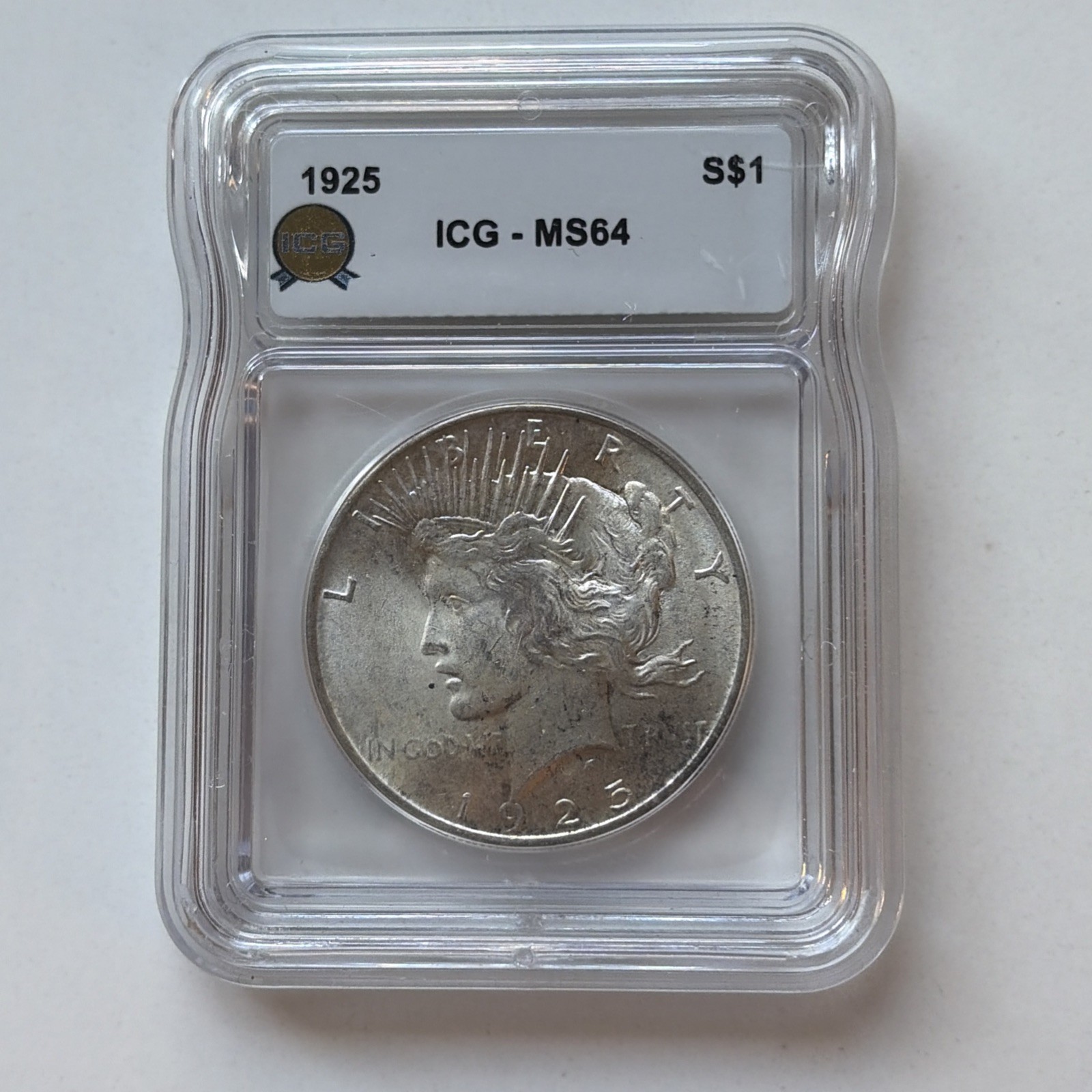 ICG 1925 Peace Silver Dollar MS64 ICG 1925 Peace Silver Dollar MS64