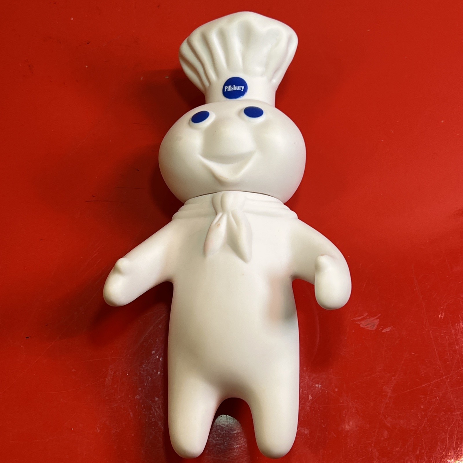Vintage 1971 Pillsbury Doughboy Rubber Vinyl Figure Swivel Head Doll 7 Vintage 1971 Pillsbury Doughboy Rubber Vinyl Figure Swivel Head Doll 7