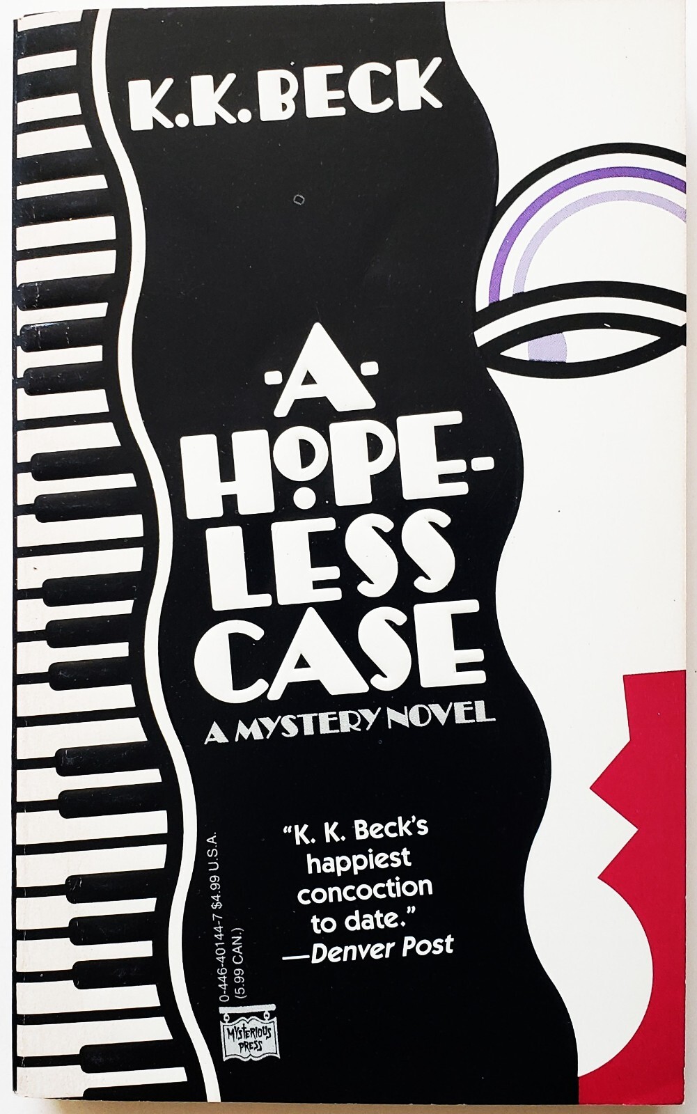 Vintage First Edition Signed K.K. Beck A Hopeless Case 1992 Mystery Softcover Ra Vintage First Edition Signed K.K. Beck A Hopeless Case 1992 Mystery Softcover Ra