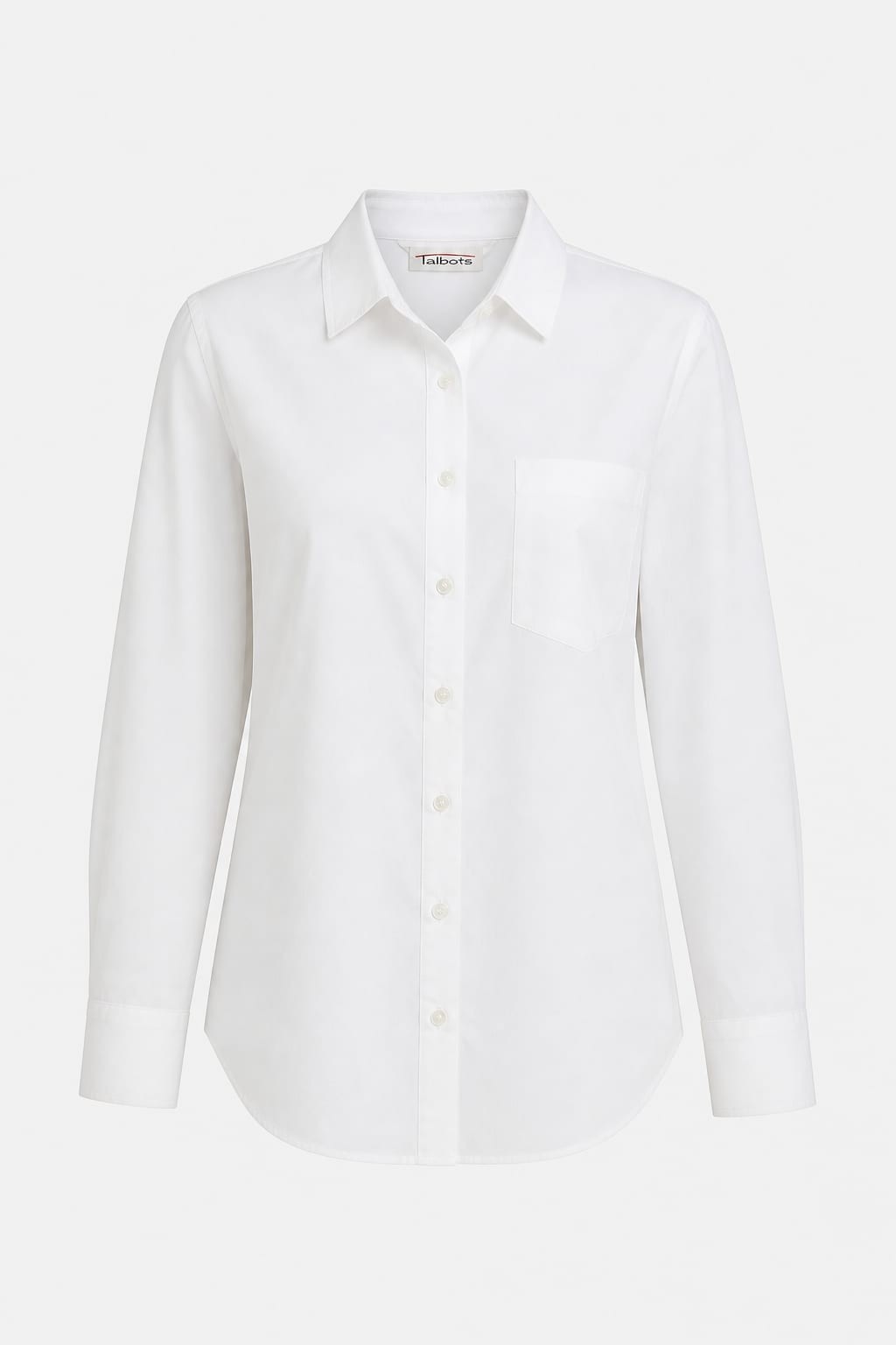 Talbots White Cotton Long Sleeve Shirt Size M Talbots White Cotton Long Sleeve Shirt Size M