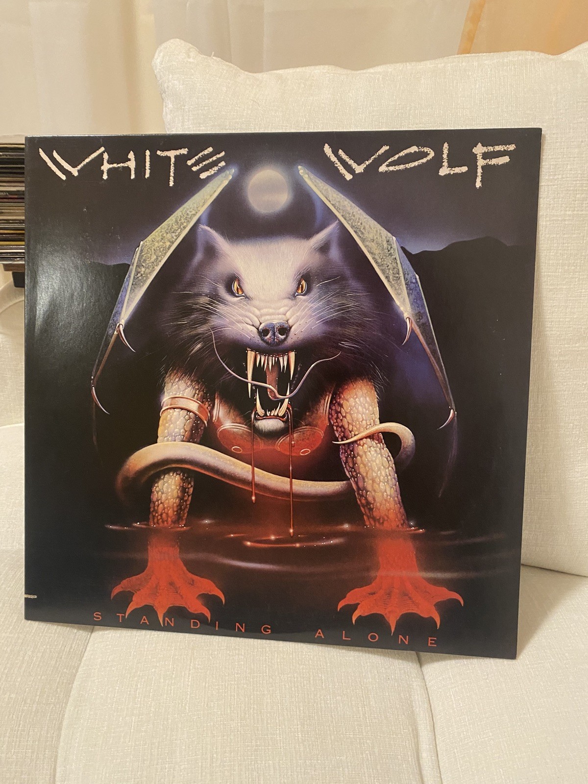 RARE🔥 WHITE WOLF Standing Alone LP Vinyl 1984 RCA Records NFL1-8042 Heavy Metal RARE🔥 WHITE WOLF Standing Alone LP Vinyl 1984 RCA Records NFL1-8042 Heavy Metal