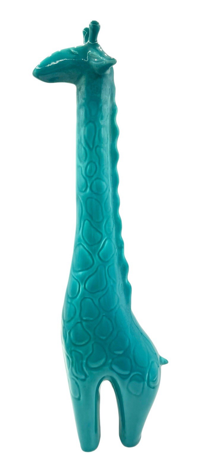 Rare Vintage Jaru Pottery California Ceramic Giraffe Turquoise Blue Large 16.5” Rare Vintage Jaru Pottery California Ceramic Giraffe Turquoise Blue Large 16.5”