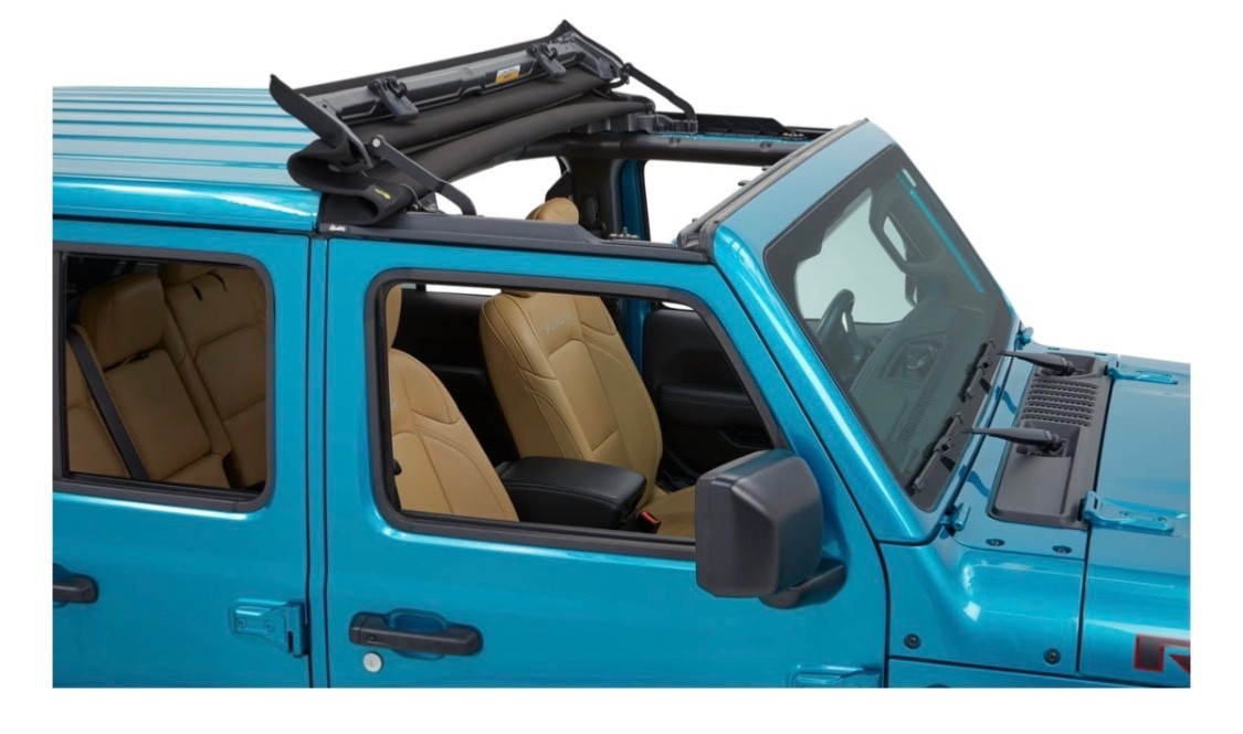 Bestop Black Twill Sunrider for Hardtop for Jeep JL, JLU Wrangler, 52454-17 Bestop Black Twill Sunrider for Hardtop for Jeep JL, JLU Wrangler, 52454-17