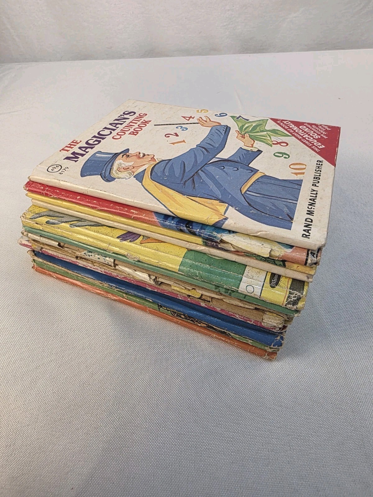 Vintage Children\'s Books Lot Of 12-AS IS, Tell A Tale, Start Right Elf Books 