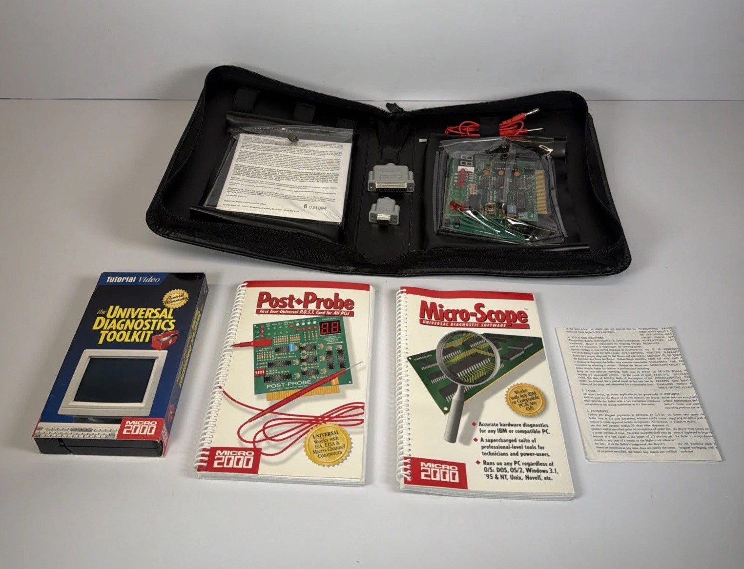 Vintage Micro 2000 Universal Diagnostics Toolkit POST-Probe PC Computer 1993 Vintage Micro 2000 Universal Diagnostics Toolkit POST-Probe PC Computer 1993
