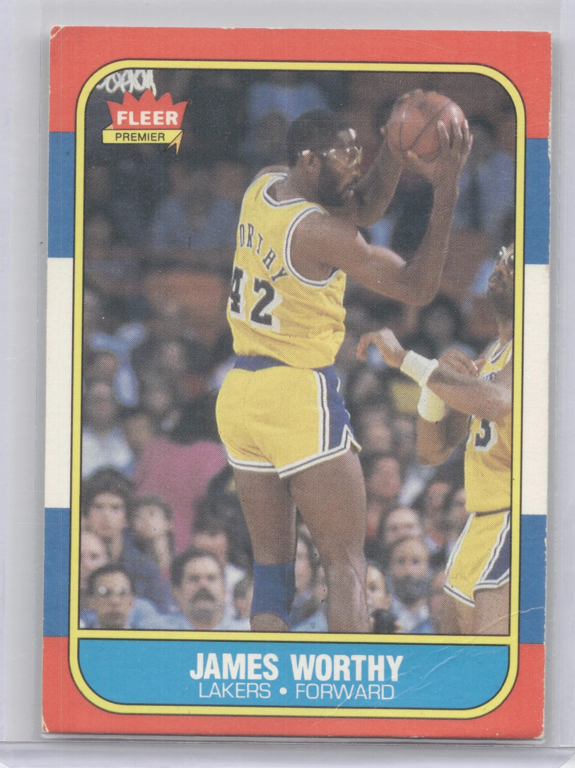 1986 Fleer James Worthy #131 1986 Fleer James Worthy #131