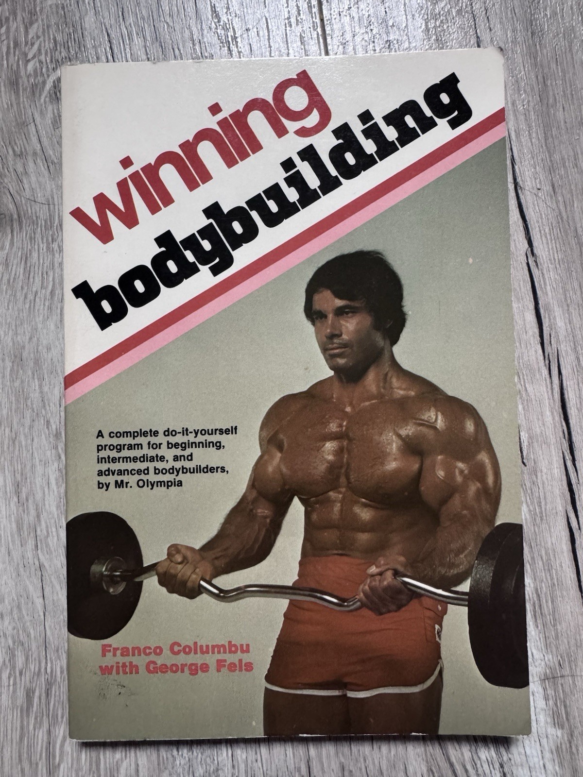 Vintage 1977 Winning Bodybuilding Franco Columbu George Fels PB Book Workout