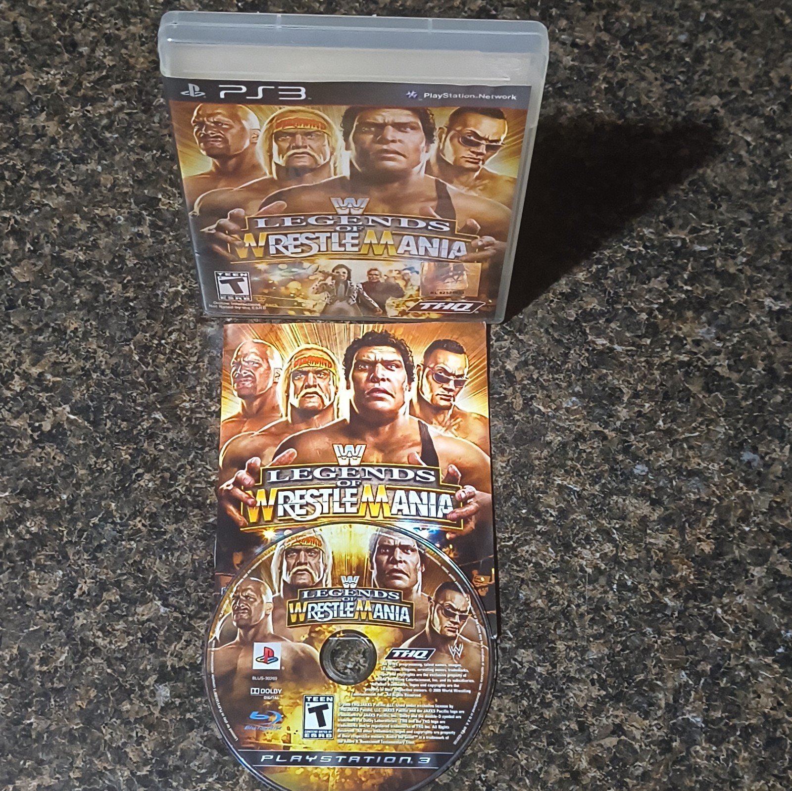 THQ WWE Legends of WrestleMania PS3 Complete w/ Manual T-Teen NTSC-U/C 2009 THQ WWE Legends of WrestleMania PS3 Complete w/ Manual T-Teen NTSC-U/C 2009