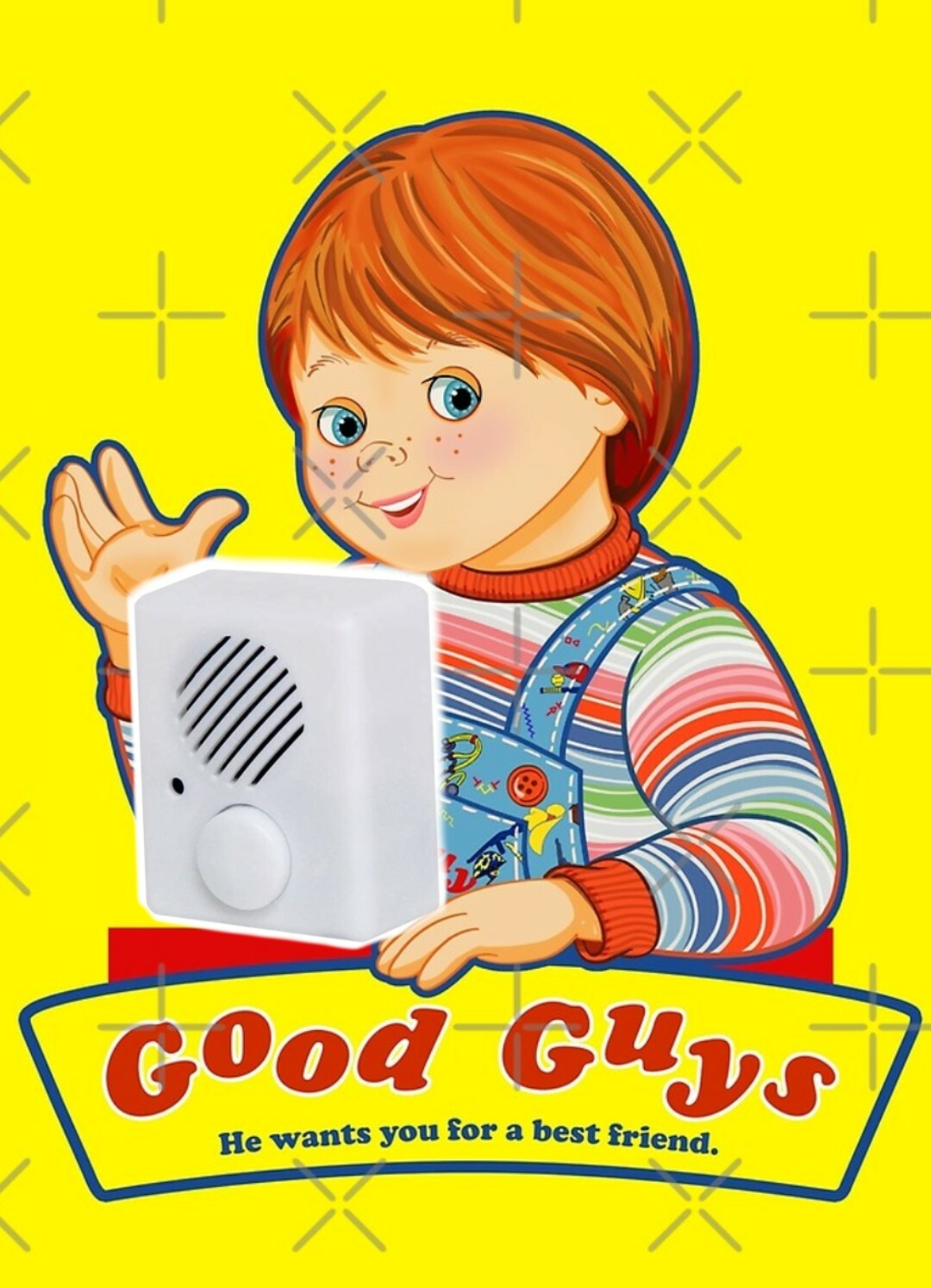New Custom Chucky Good Guys Voice Box 7 Phrases Including Theme Song