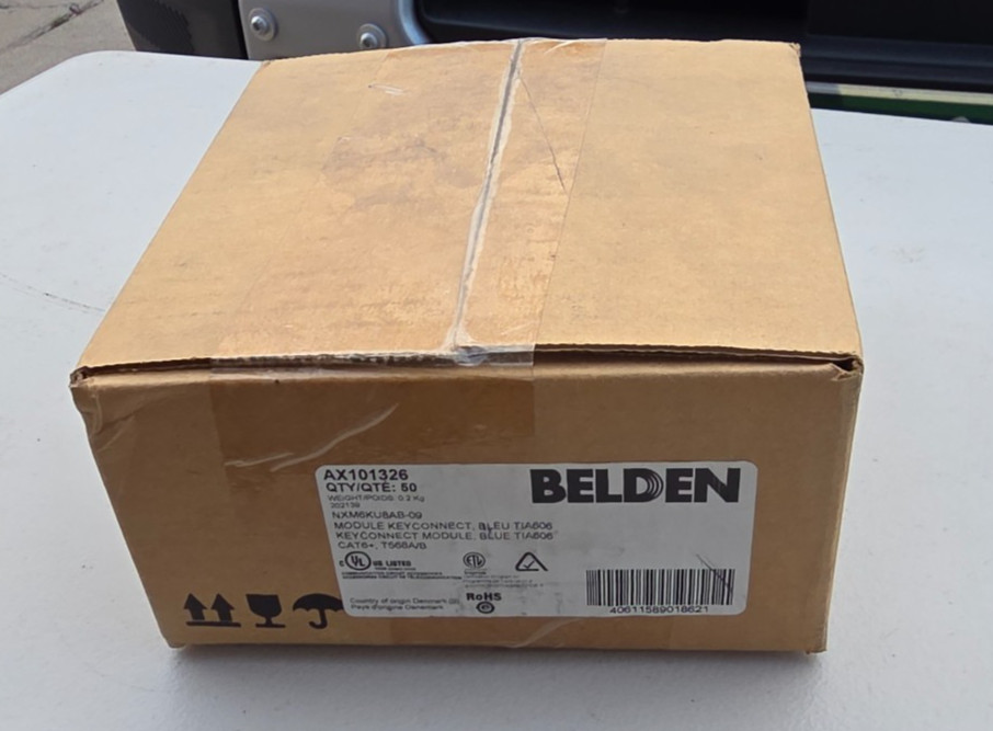 Belden AX101326 Light Blue CAT6 Jack (Box of 50)