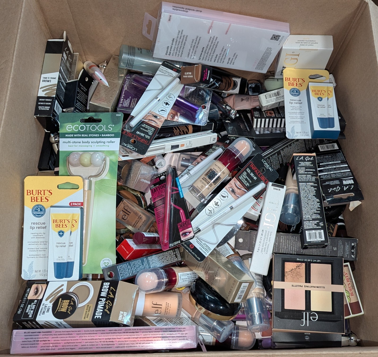 100 PCS WHOLESALE LOT MAJOR BRAND COSMETICS *NO NAIL POLISH* GREAT FOR RESALE