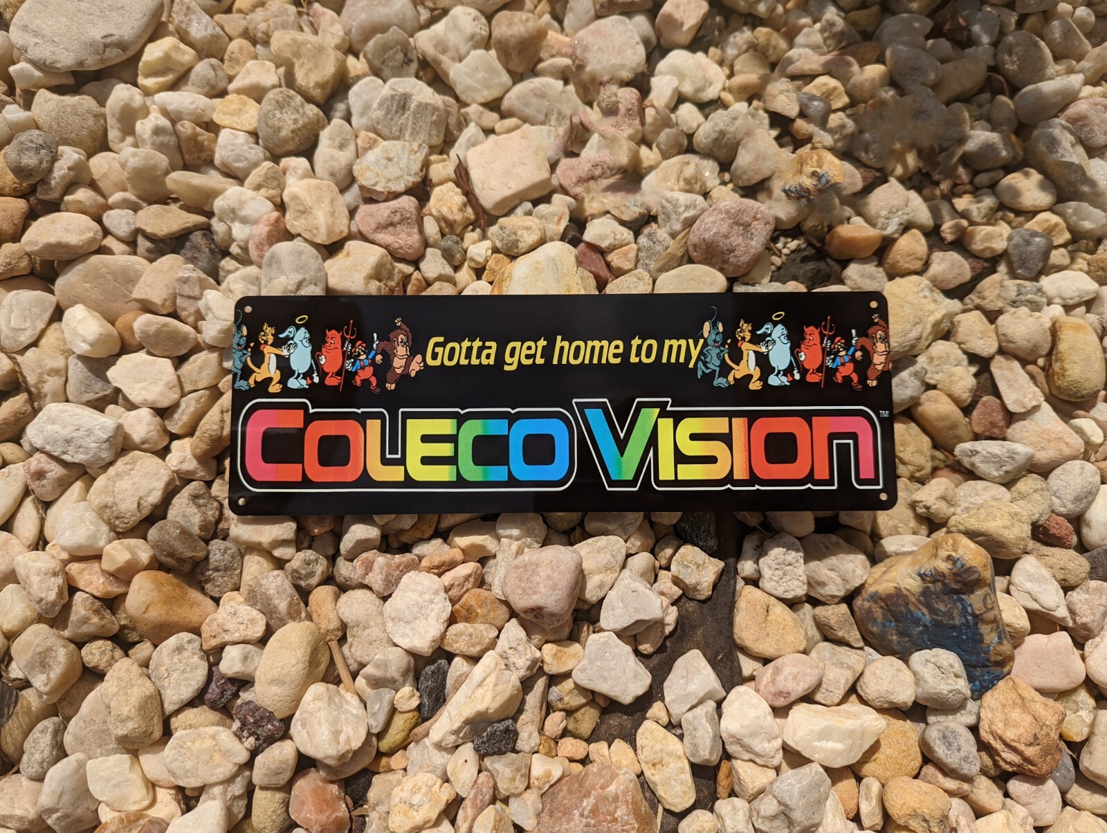 Coleco Vision Classic Gaming Mario Donkey Kong Metal Sign  4x12 50210