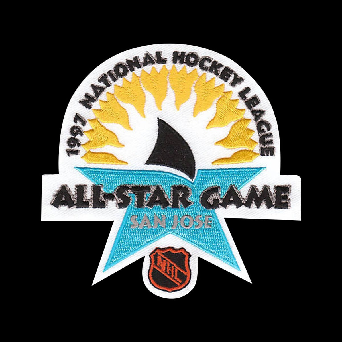 NHL 1997 All Star Game Jersey Patch San Jose Sharks New NHL 1997 All Star Game Jersey Patch San Jose Sharks New