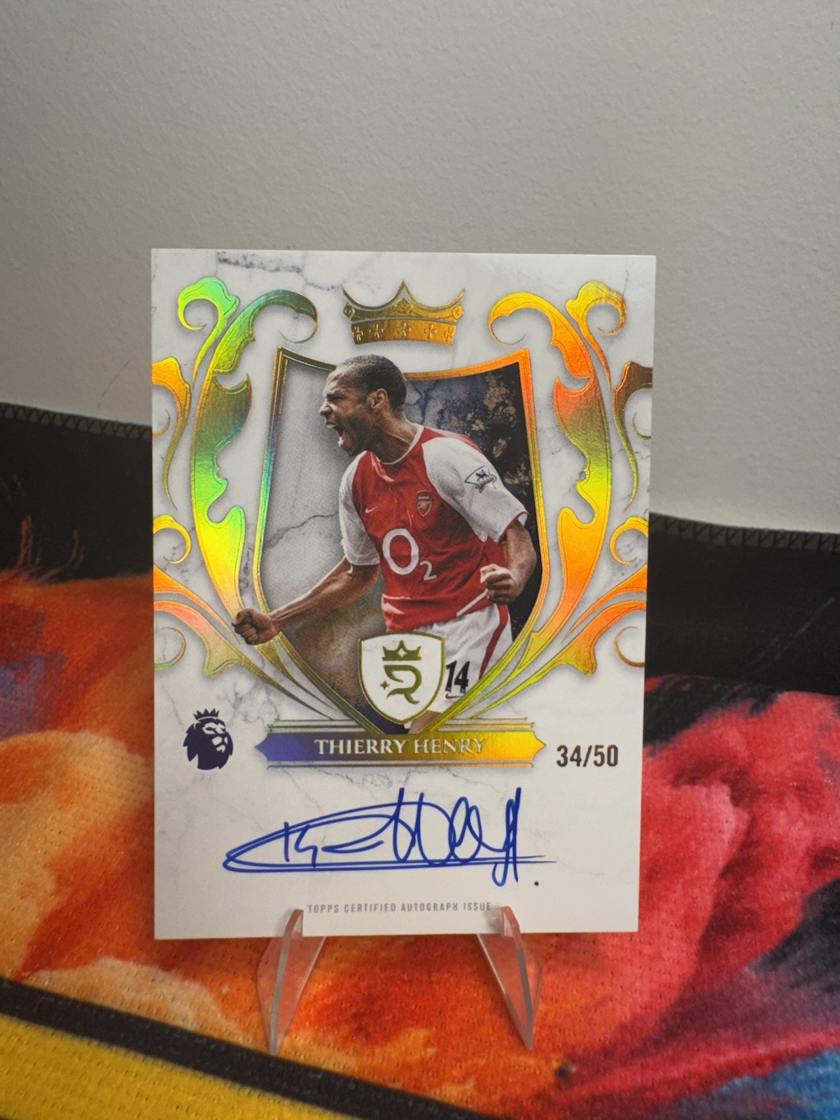 2026 Topps Royalty Premier League Thierry Henry King For A Day Auto /50 Arsenal 2026 Topps Royalty Premier League Thierry Henry King For A Day Auto /50 Arsenal