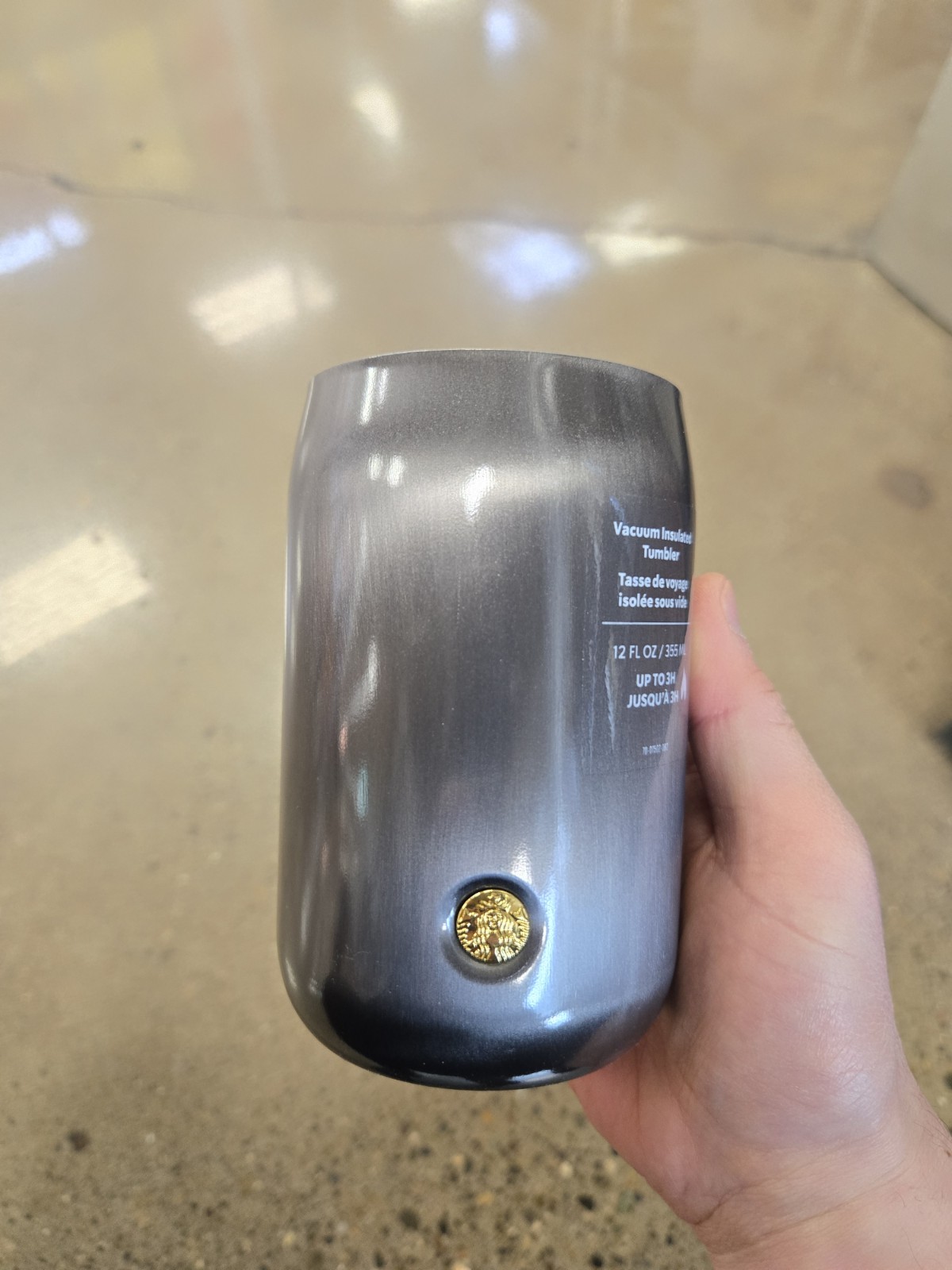 Starbucks 2026 Dark Holographic Silver Shine Stainless Steel Tumbler 12 oz Starbucks 2026 Dark Holographic Silver Shine Stainless Steel Tumbler 12 oz