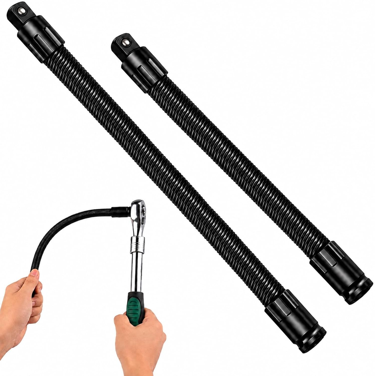 Heavy-Duty Torque Socket Ratchet Spanners,1/2 Flexible Shaft Extension Extender Heavy-Duty Torque Socket Ratchet Spanners,1/2 Flexible Shaft Extension Extender