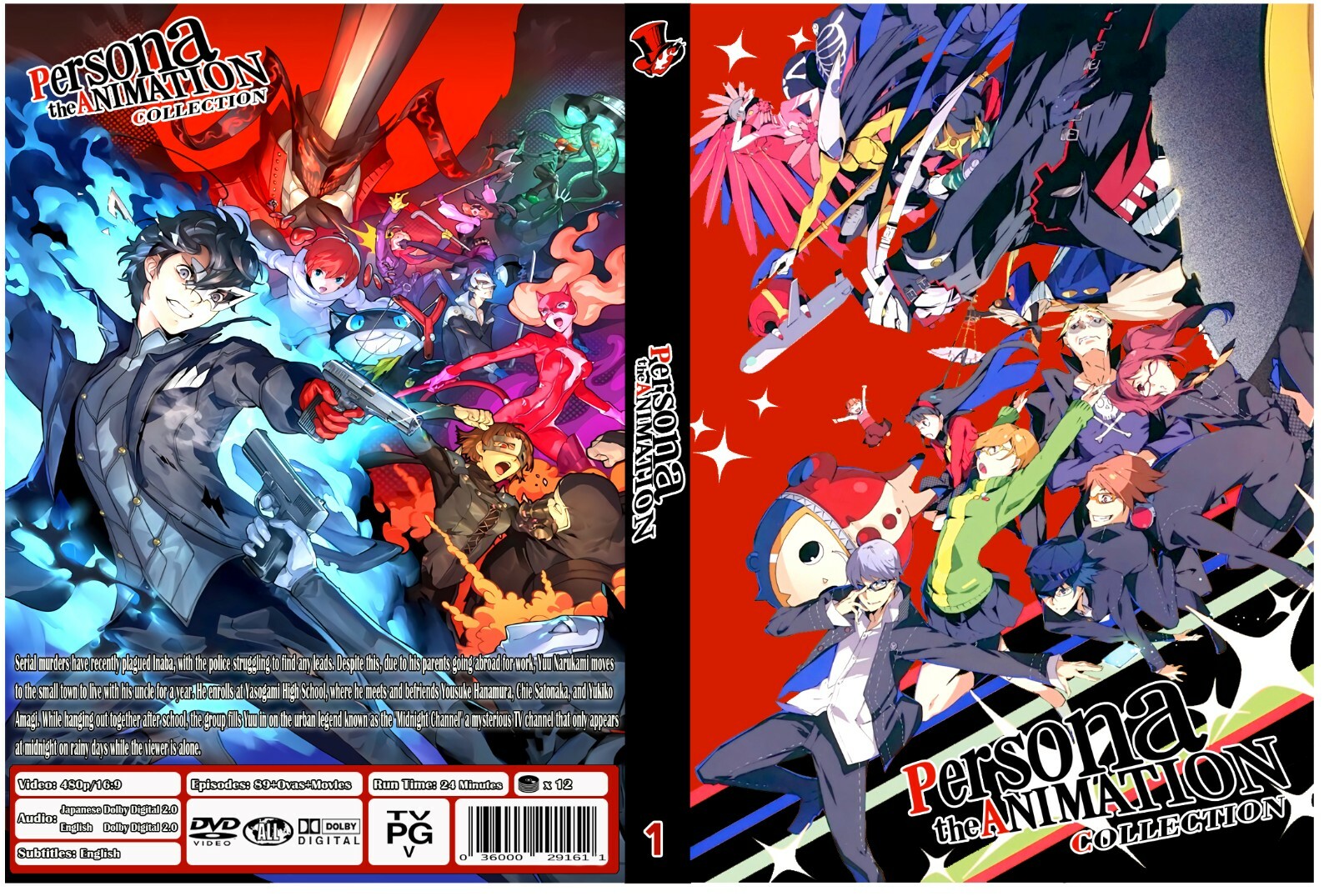 Persona 3-4-4G-5 The Animation Complete Anime Series Collection+Ovas+ 4 Movies