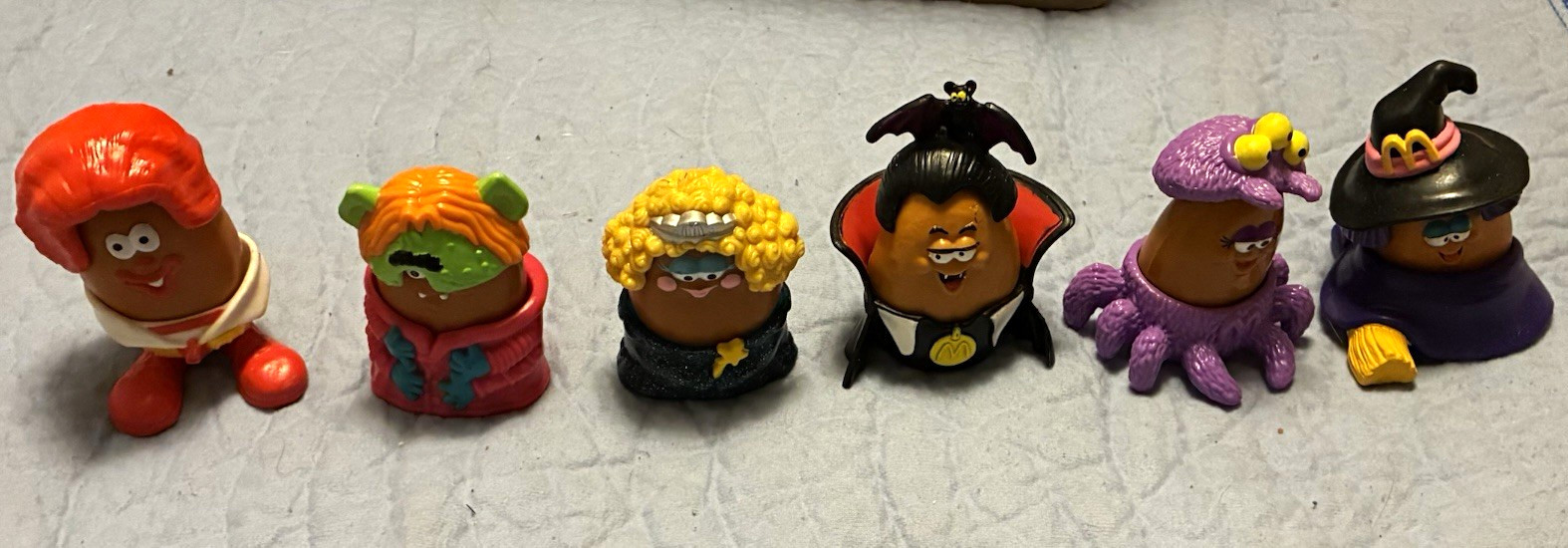 McDonald's Vintage 1990s Halloween McNugget Buddies Happy Meal Toys w 2Boxes McDonald's Vintage 1990s Halloween McNugget Buddies Happy Meal Toys w 2Boxes