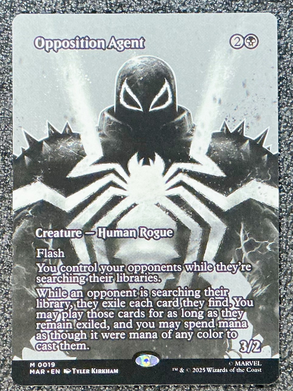 Opposition Agent (Borderless) (0019) - Marvel Universe Eternal-Legal (MAR) Opposition Agent (Borderless) (0019) - Marvel Universe Eternal-Legal (MAR)