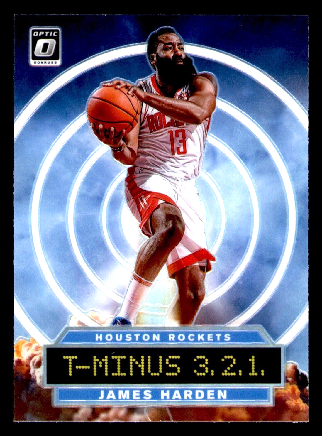 2019-20 Donruss Optic James Harden T-Minus 3, 2, 1 Holo Prizm #4 - Rockets 2019-20 Donruss Optic James Harden T-Minus 3, 2, 1 Holo Prizm #4 - Rockets