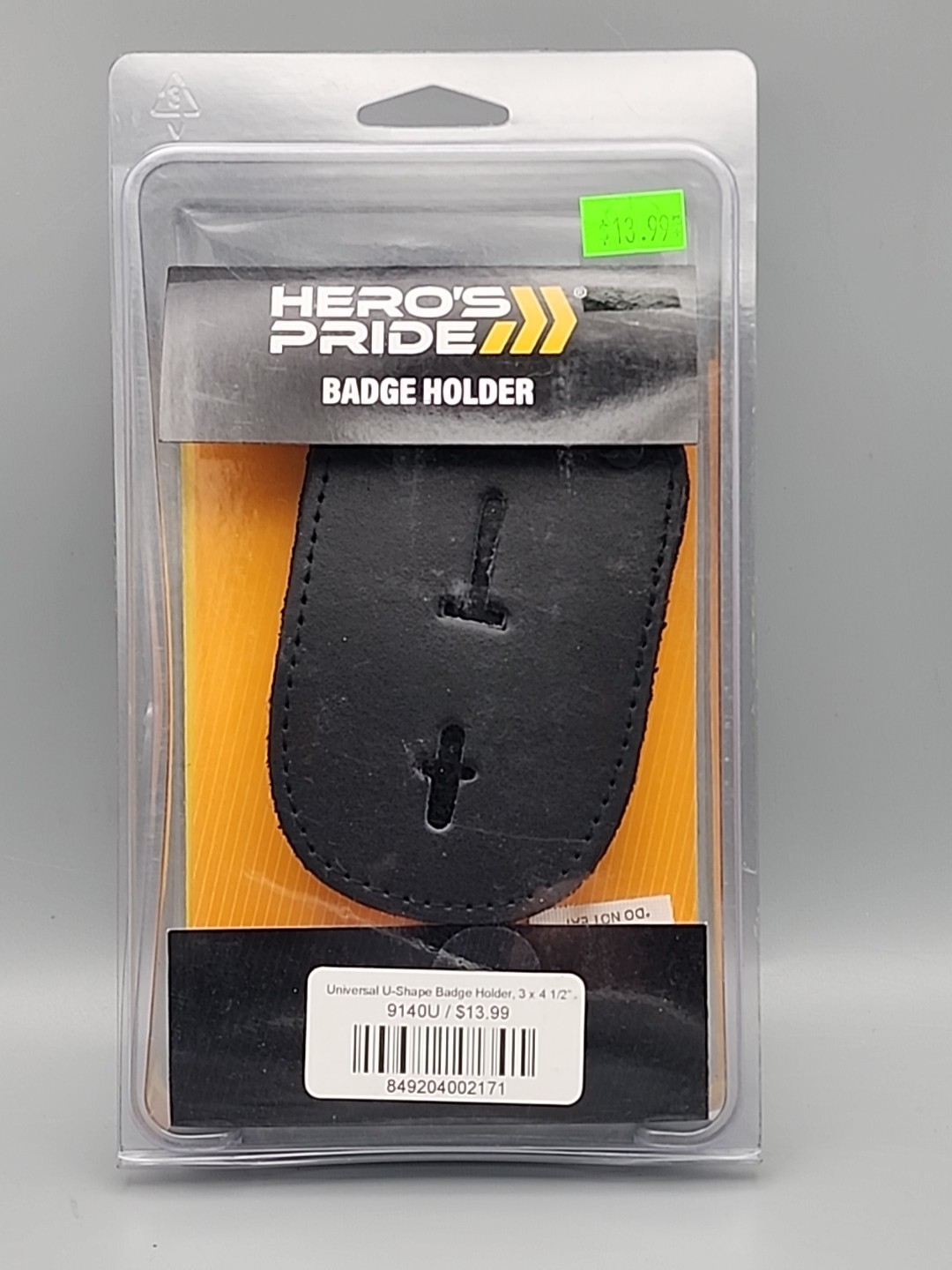 Hero\'s Pride Universal U Shape Badge Holder  3x4-1/4\