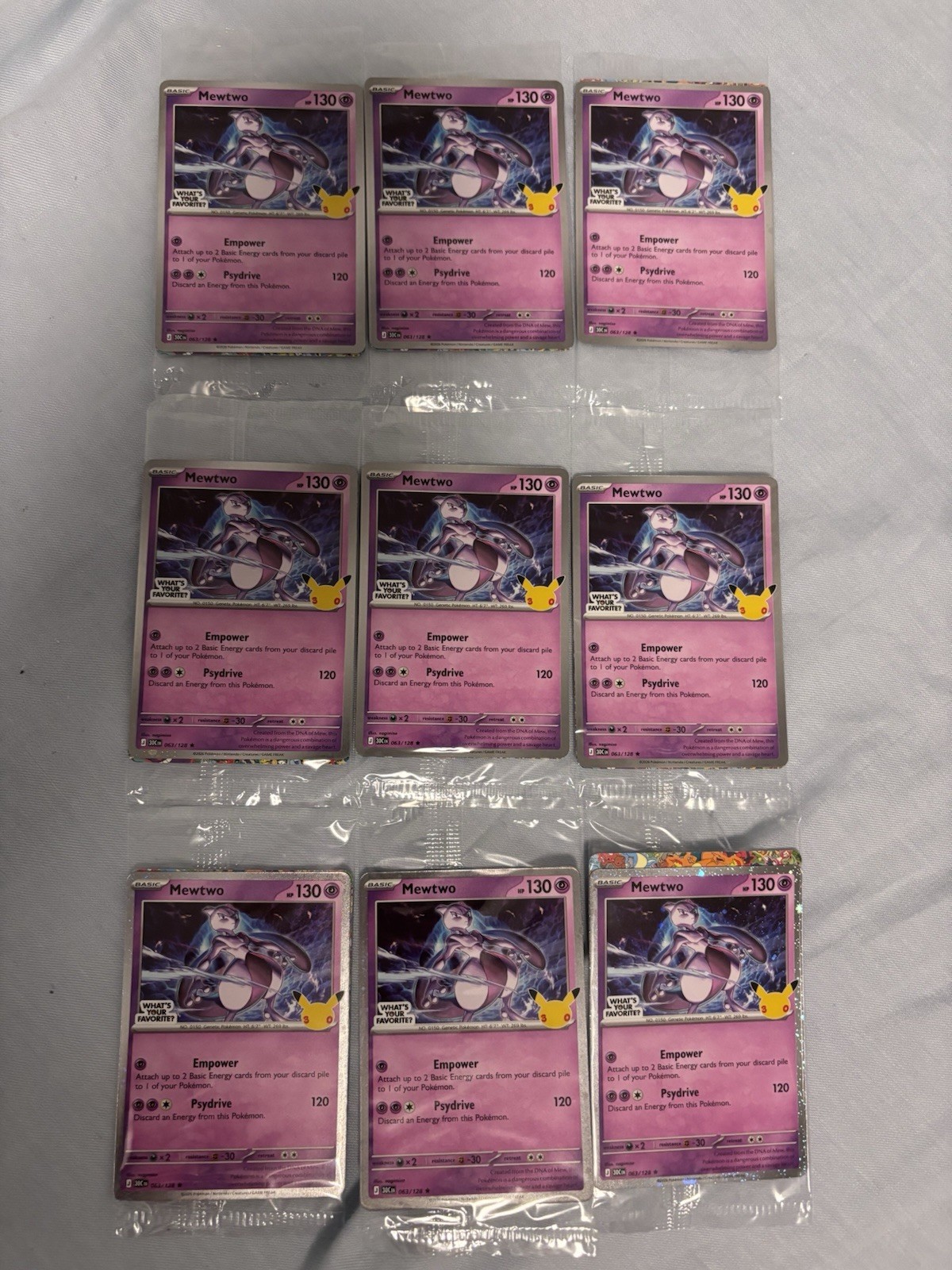 Pokemon TCG Target Exclusive Mewtwo Lot Of 9 From 30th Anniversary Pokemon TCG Target Exclusive Mewtwo Lot Of 9 From 30th Anniversary