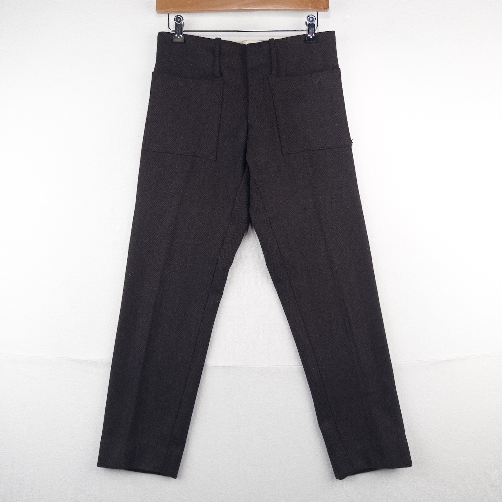 50\'s Vtg Monarch Mfg Co. Boys Wool Pants 28x28 Brown Herringbone 50\'s Vtg Monarch Mfg Co. Boys Wool Pants 28x28 Brown Herringbone
