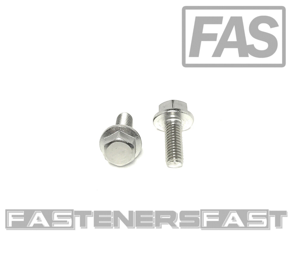 (25) M6 x 1.00 x 16 Stainless Steel DIN6921 A2 Hex Flange Bolts M6x16mm Flange (25) M6 x 1.00 x 16 Stainless Steel DIN6921 A2 Hex Flange Bolts M6x16mm Flange