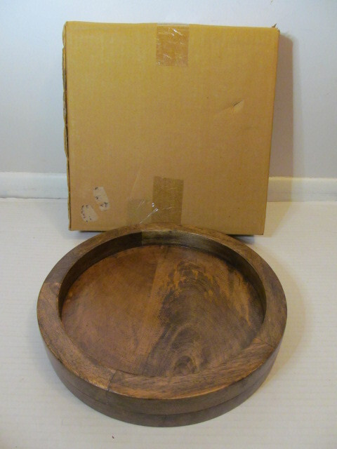 Hubert Round Mango Wood Riser 12\ Hubert Round Mango Wood Riser 12\