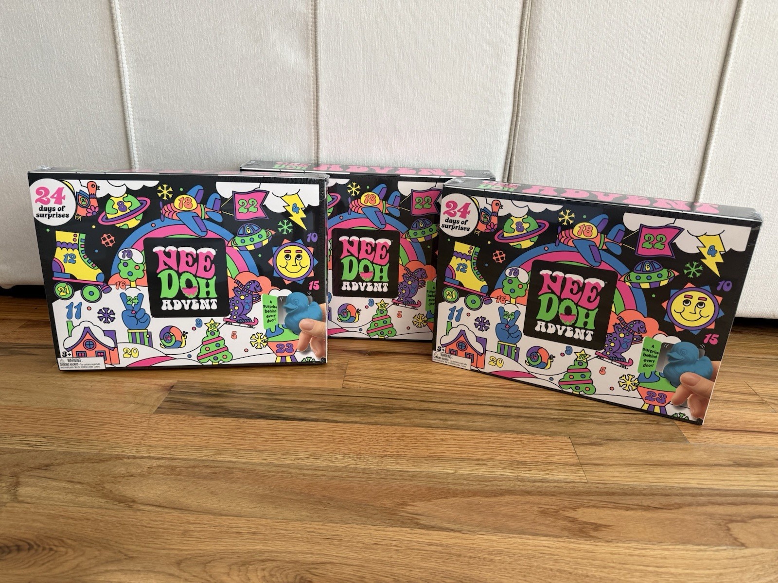 LOT of THREE New Authentic 2026 Needoh Christmas Advent Calendar 24 Days Sealed LOT of THREE New Authentic 2026 Needoh Christmas Advent Calendar 24 Days Sealed