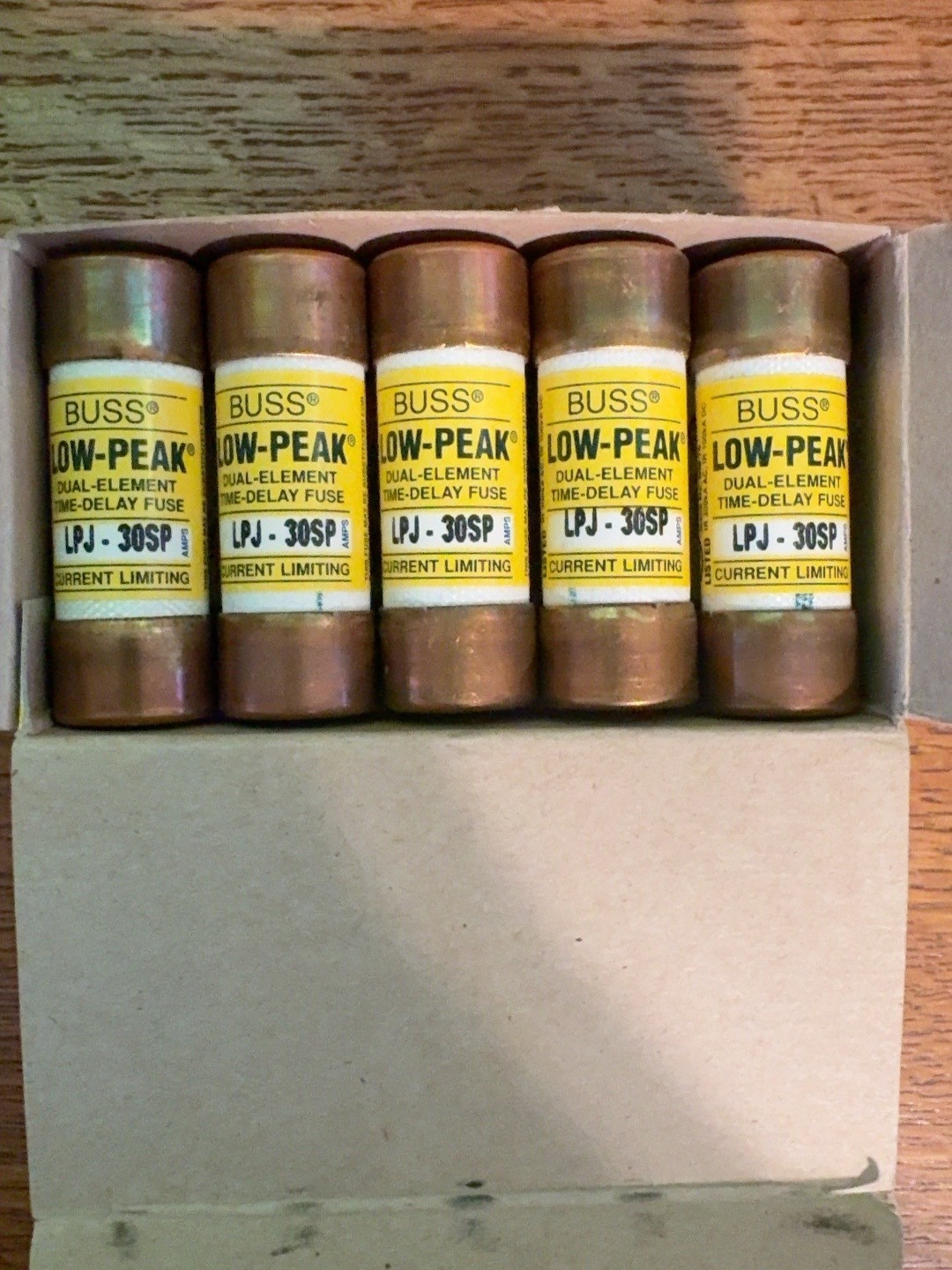 Cooper Bussmann LPJ-30SP 30A 600V Class J Time Delay Fuses NEW Box of 10