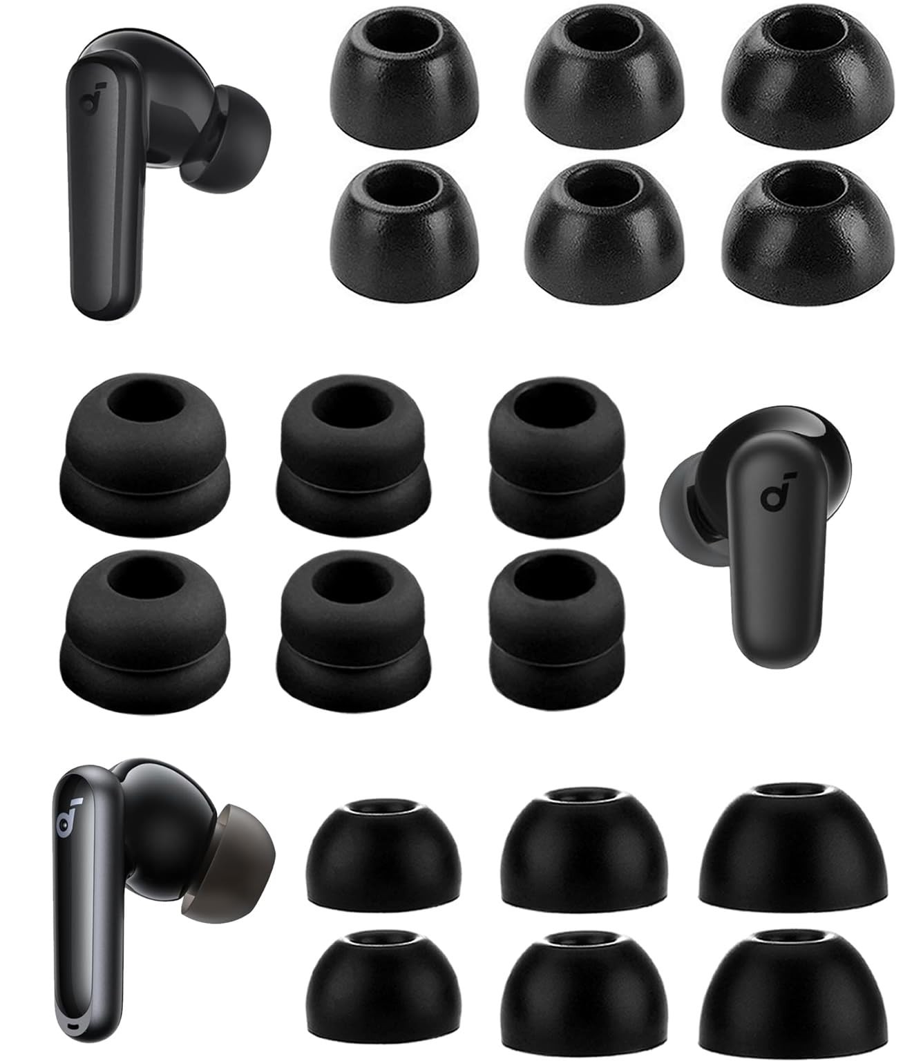 For Soundcore Space A40 P3I P20I P30I P40I Ear Tips Kit Memory Foam Double Fl... For Soundcore Space A40 P3I P20I P30I P40I Ear Tips Kit Memory Foam Double Fl...