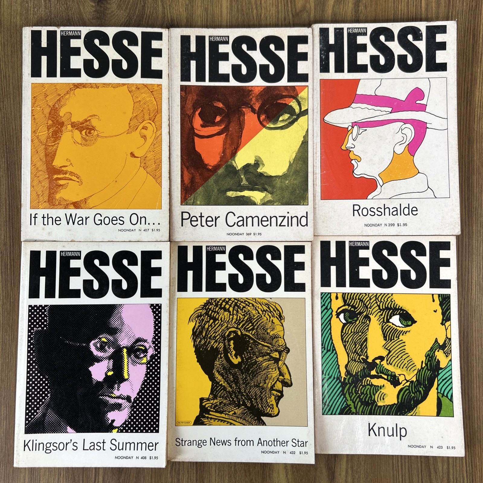 Vintage Hermann Hesse Paperback Volumes Lot of 7 Books Noonday Press Editions +1